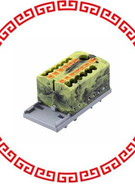 3273108 DISTRIBUTION BLOCK BLACK/YELLOW