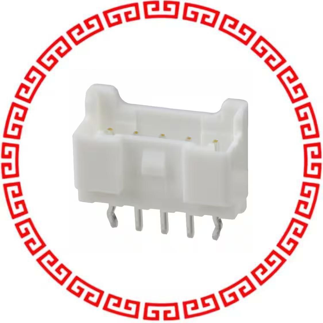 B05B-PASK-1(LF)(SN) CONN HEADER PA 5POS TOP W/BO