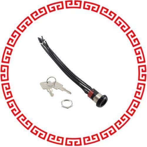 Y2001U2C8WCRQ SWITCH KEYLOCK 3POS DP3T 4A 125V