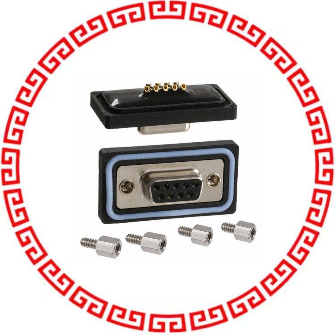 A-DF 09 LL-WP CONN D-SUB RCPT 9POS PNL MNT