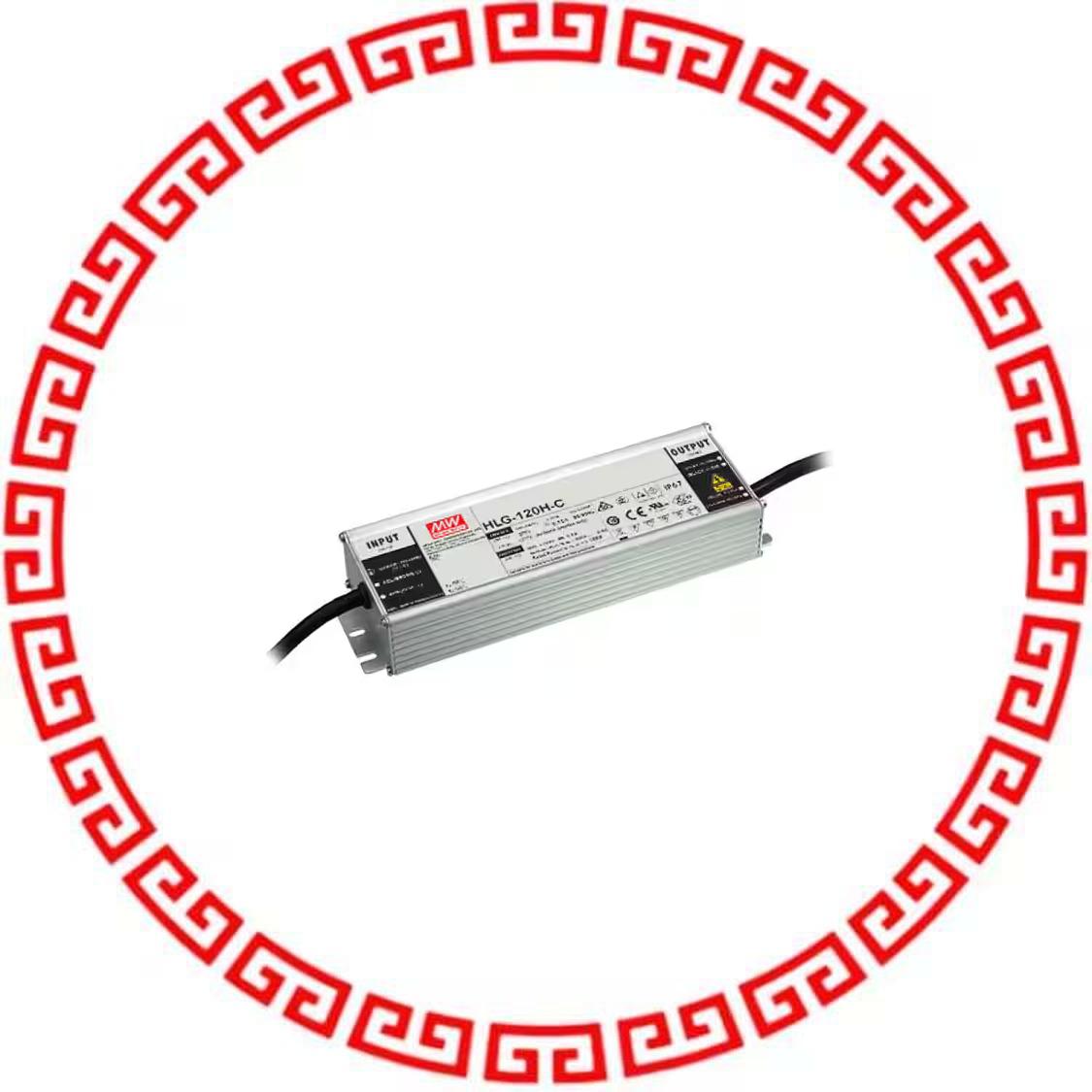 HLG-120H-C1050B LED DRVR CC AC/DC 74-148V 1.05A