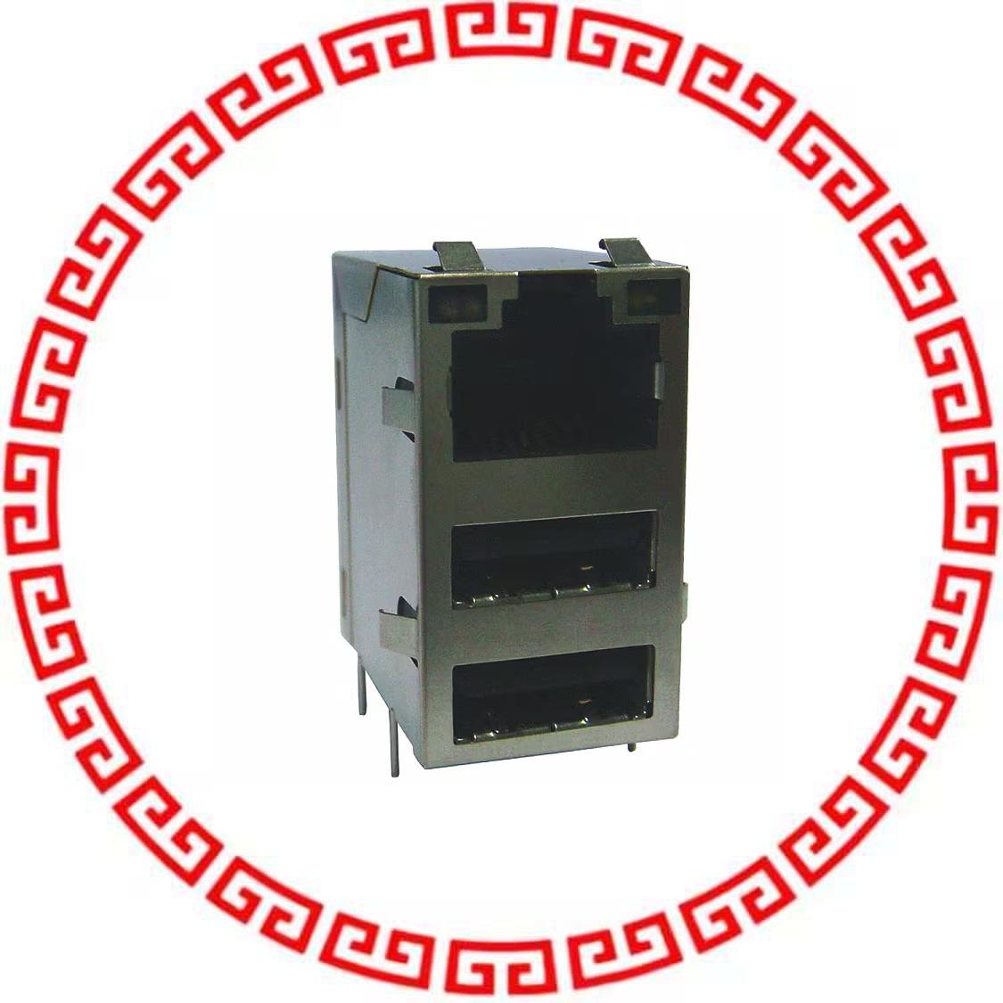 ARJU31B-MCSN-A-AD-ELT2 CONN MAGJACK 1PORT 1000 B