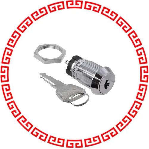 CKL12AFW01-016 SWITCH KEYLOCK 2POS SPDT 3A 250V