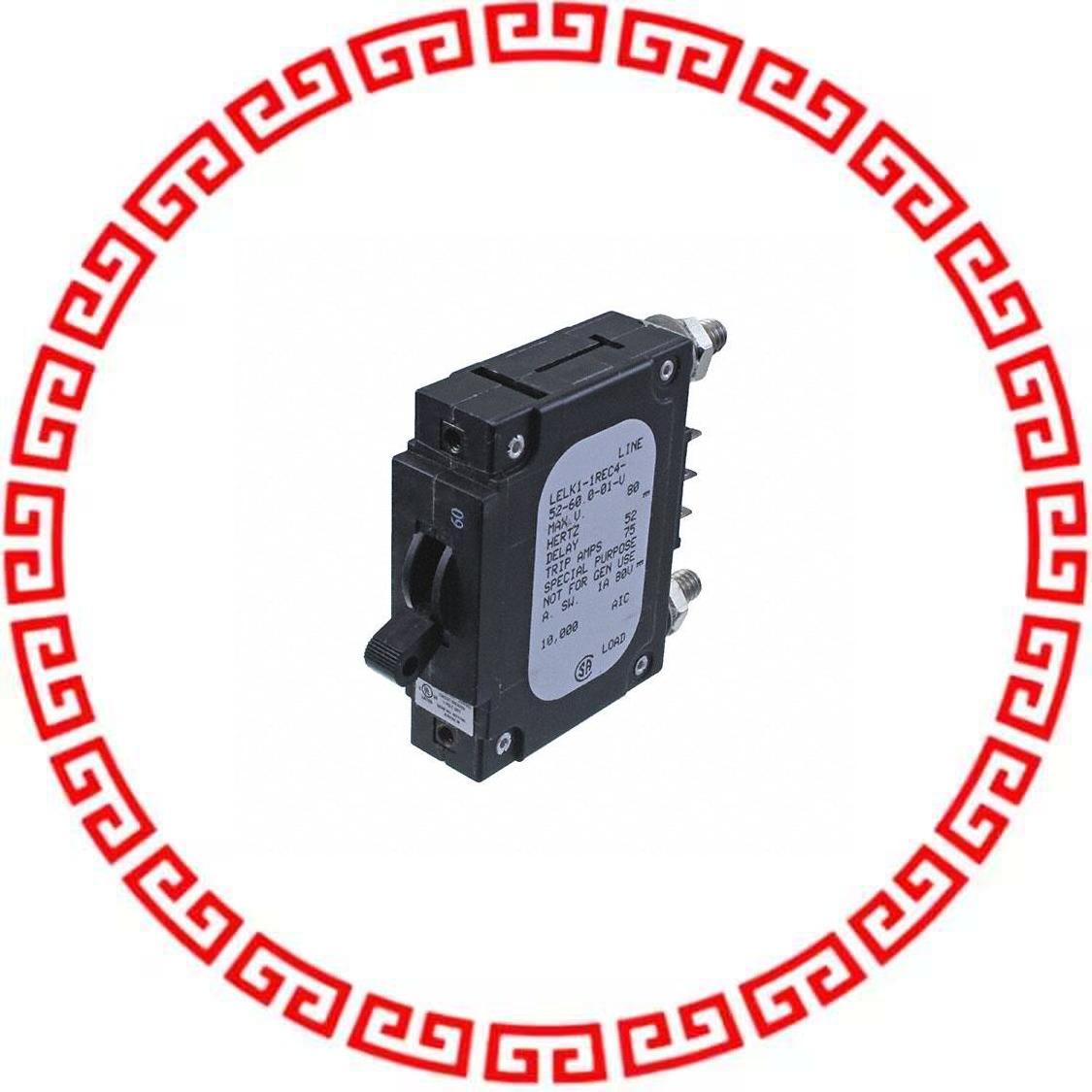 LELK1-1REC4-52-60.0-01-V CIR BRKR MAG-HYDR 60A LEVER