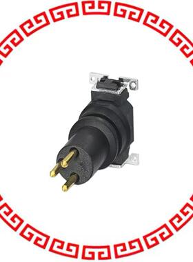 1412248 CONN MALE INSERT 3POS GOLD SLDR