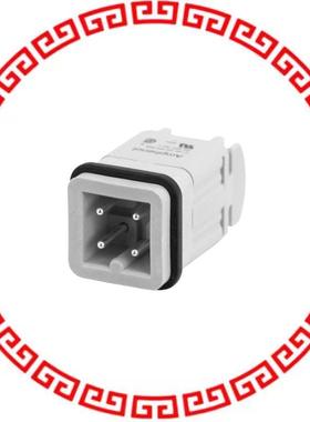 C146 10A003 002 4 INSERT MALE 3POS+1GND SCREW