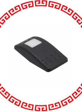 VVA9C00-000 CAP ROCKER RECT BLK/WHT LENS