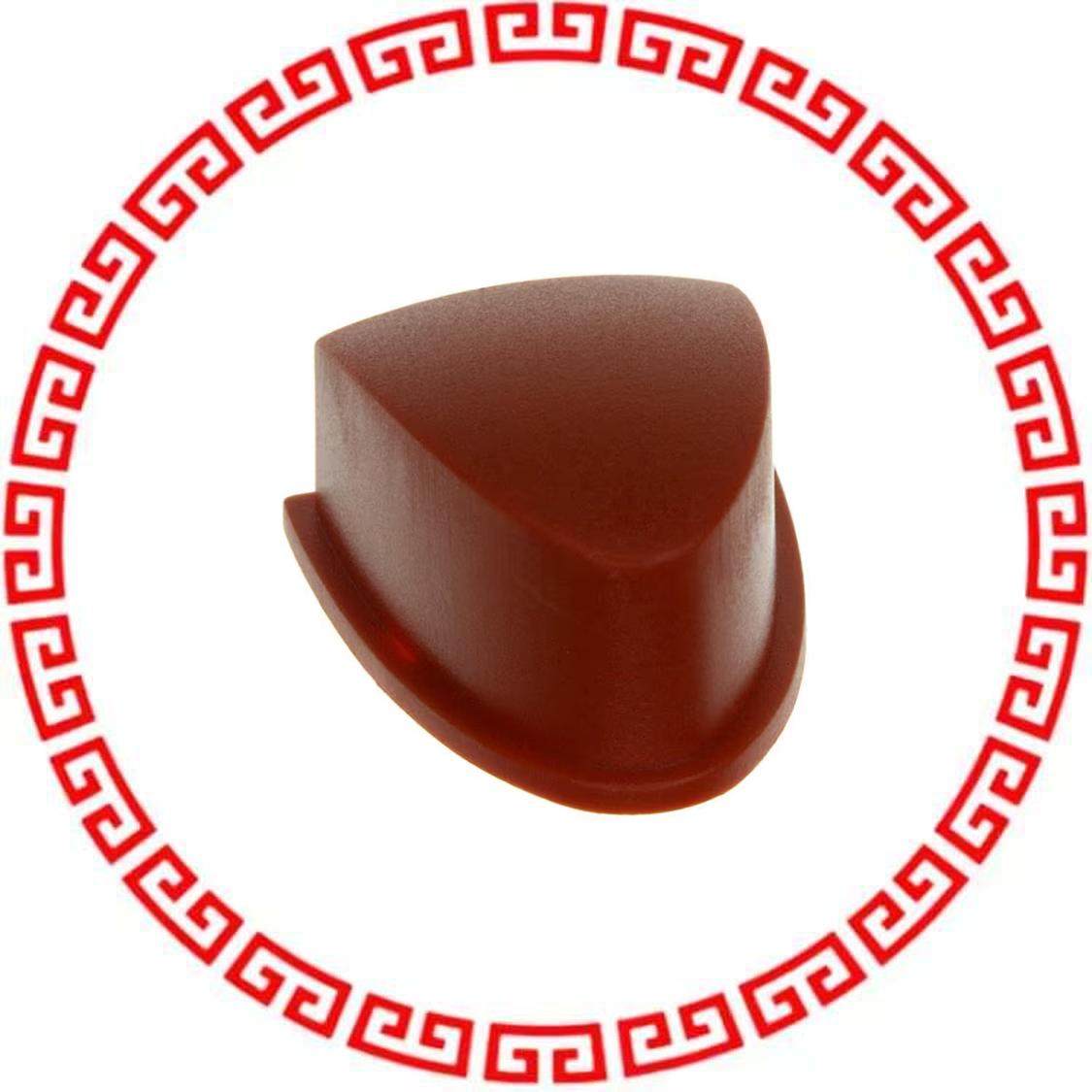 1V08 CAP TACTILE TRIANGULAR RED