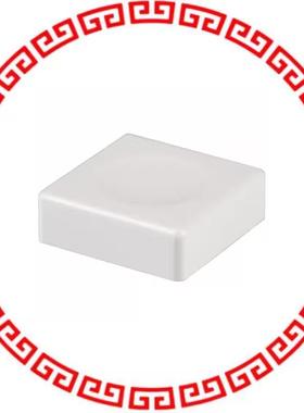 4JWHT CAP PUSHBUTTON SQUARE WHITE