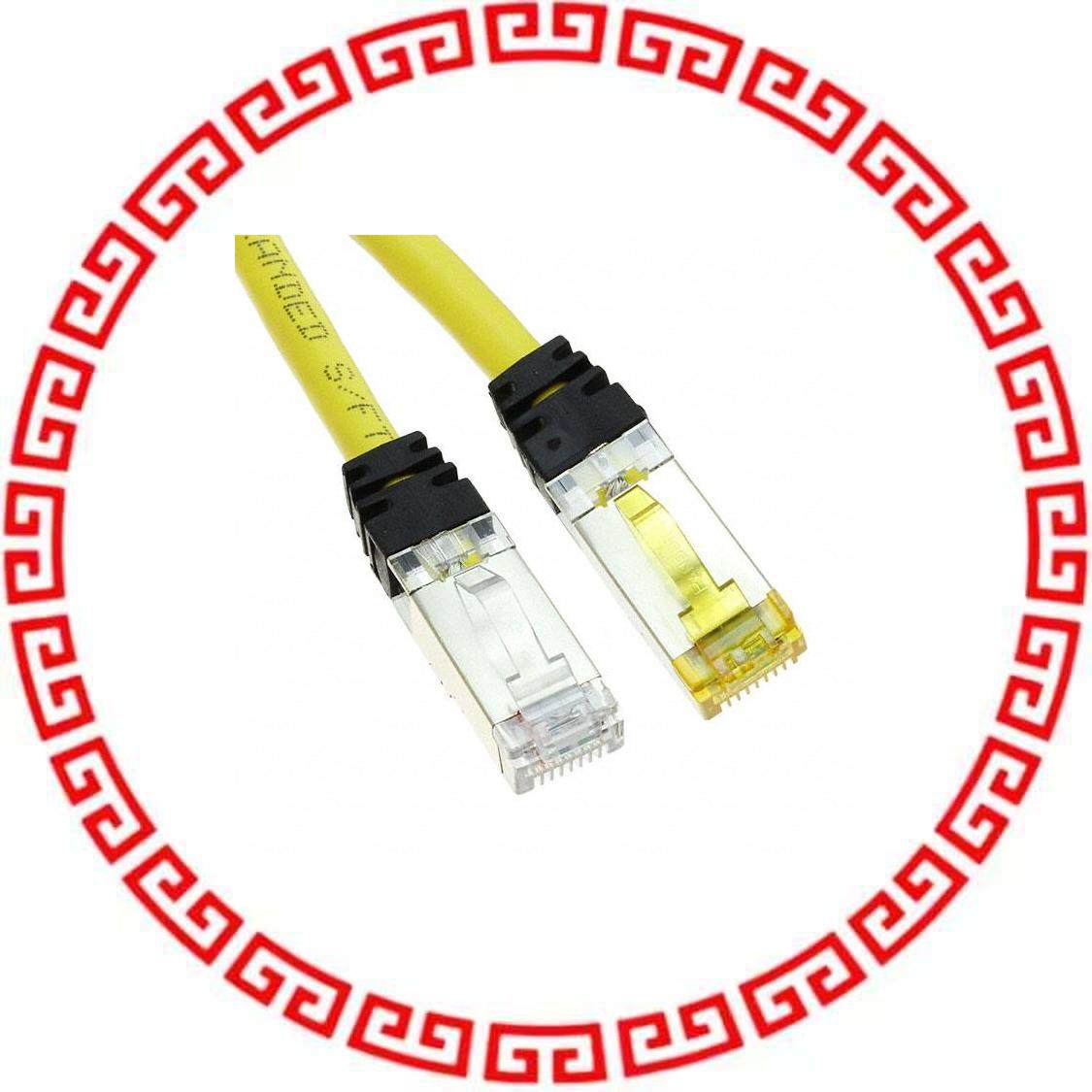 STPK6X1MYL KEYED COPPER PATCH CORD, CAT 6A,