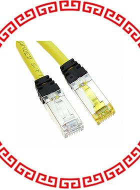 STPK6X1MYL KEYED COPPER PATCH CORD, CAT 6A,