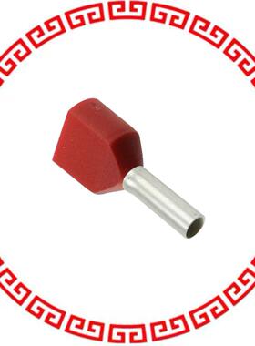 1382015 CONN FERRULE 2WIRE 16AWG RED