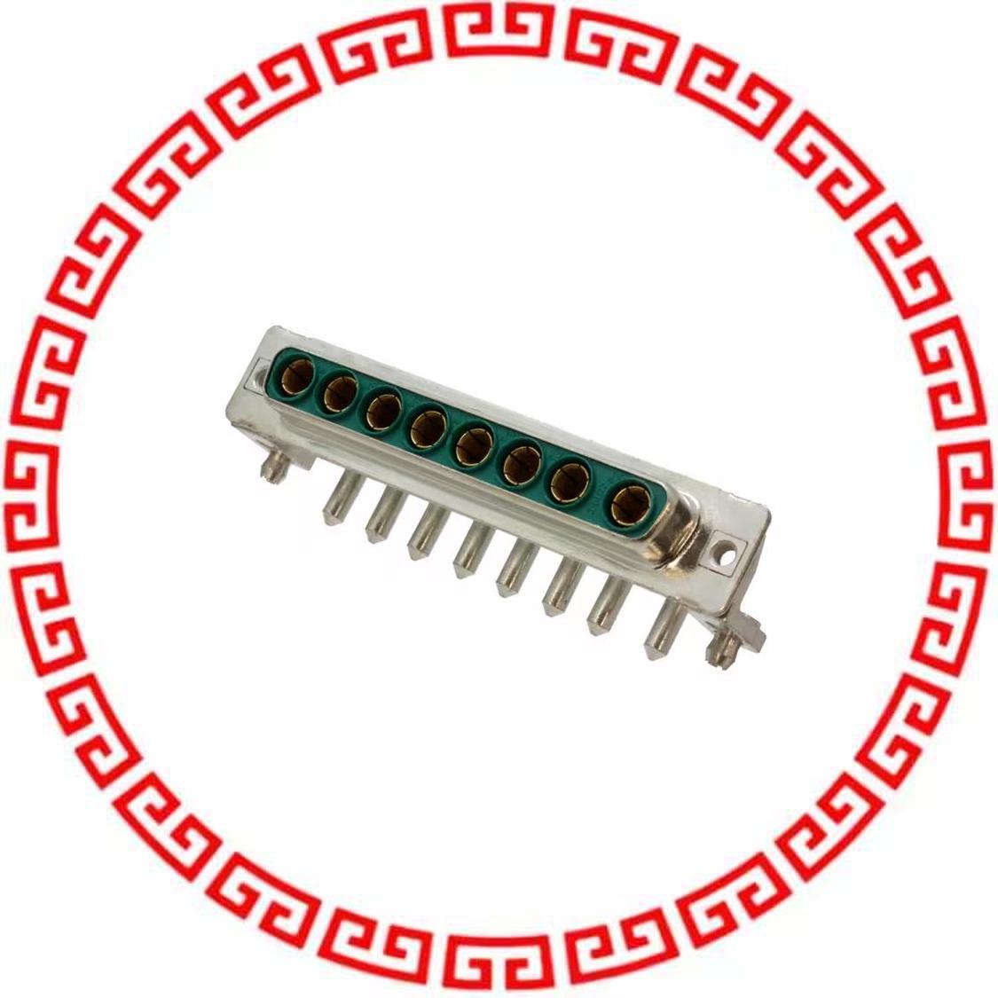 3008W8SXX56N40X CONN D-SUB RCPT 8POS R/A SOLDER