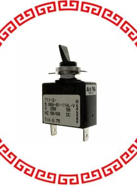 T11-2-5.00A-01-11AL-V CIR BRKR MAGHYDR 5A 250VAC 65VDC