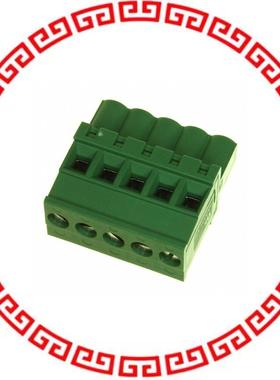 284040-5 TERM BLOCK PLUG 5POS 270DEG 5MM