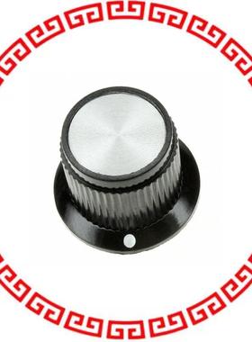 PK50B1/8 KNOB KNURLED W/SKRT 0.126
