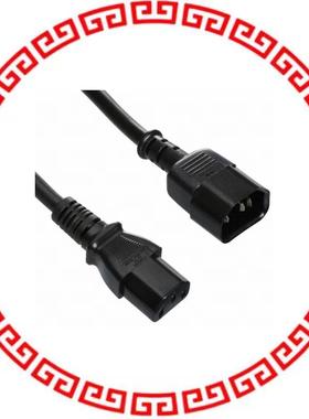 AK500-JC-6-1 CORD SJT 18AWG 3COND 1M BLACK