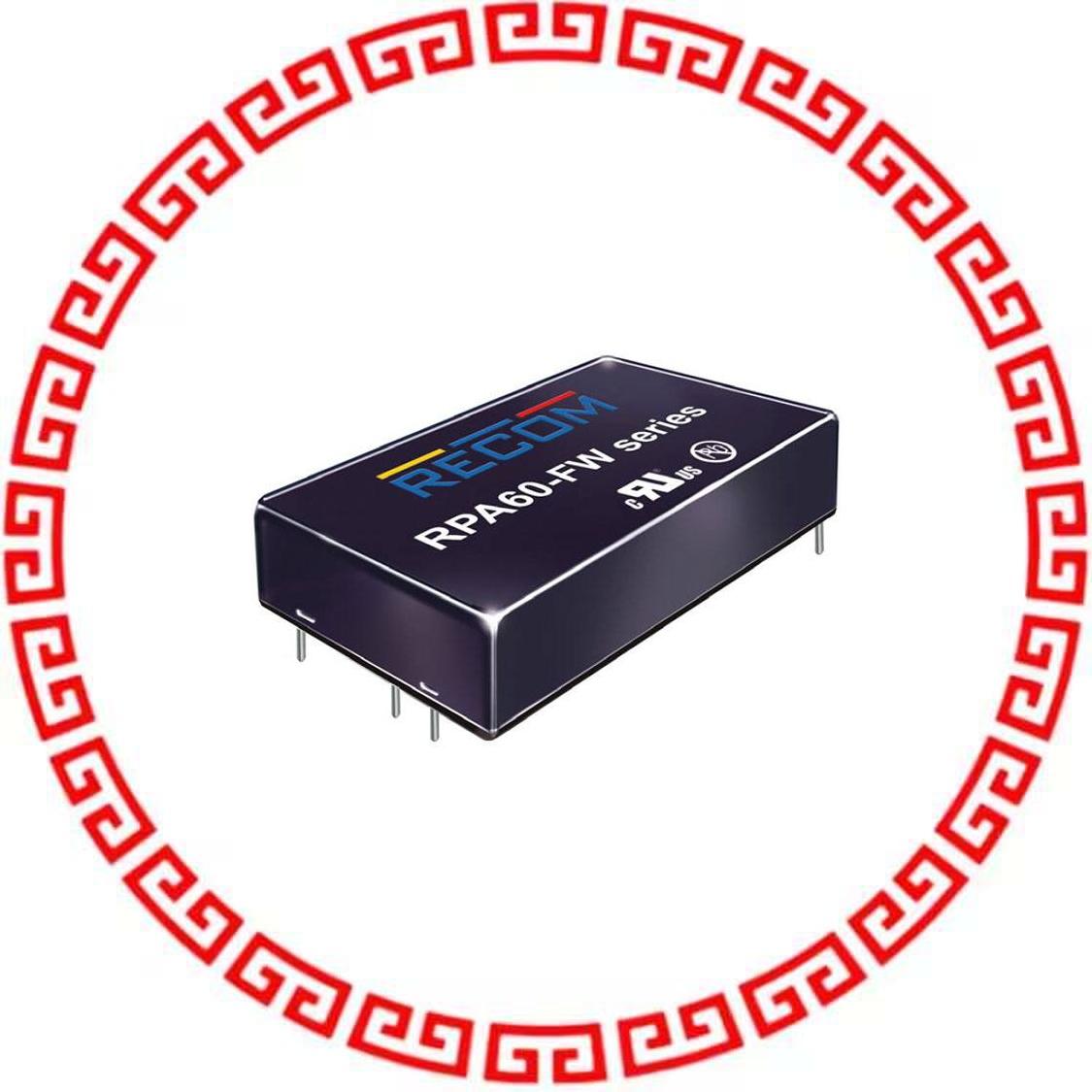 RPA60-2412SFW/N DC DC CONVERTER 12V 60W