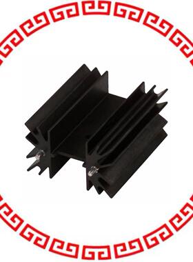 529902B02500G HEATSINK TO-220 W/PINS BLK 2
