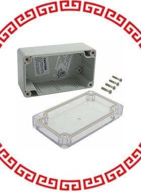 PN-1322-C BOX PLSTC GRAY/CLR 4.53