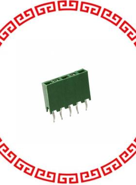 215299-5 CONN RCPT 5POS VERT T/H GOLD