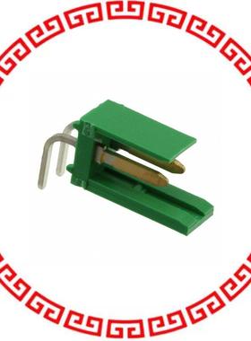 280615-2 CONN HEADER 2POS R/A GOLD .156