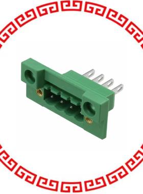 710044 TERM BLK HEADER 4POS GREEN