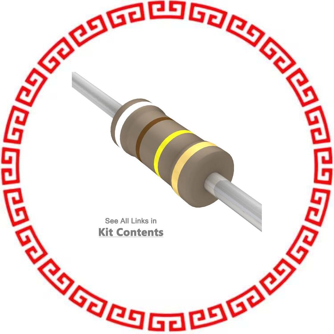 RS250 RESISTR KIT 1.1-910K 1/2W 360PCS