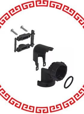 1546349-2 CONN BACKSHELL W/CLAMP SZ 17 BLK