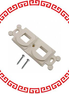 NK2106MFWH MOD FRAME SNGL GANG 2PORT WHITE