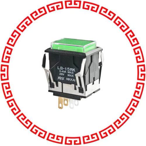 LB15RKG01-6F-JF SWITCH PUSH SPDT 0.4VA 28V