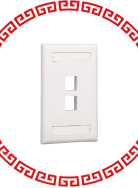 NK2FEIY FACEPLATE SNGL GANG 2PORT IVORY