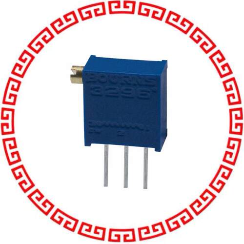 3296X-1-203LF TRIMMER 20K OHM 0.5W PC PIN SIDE