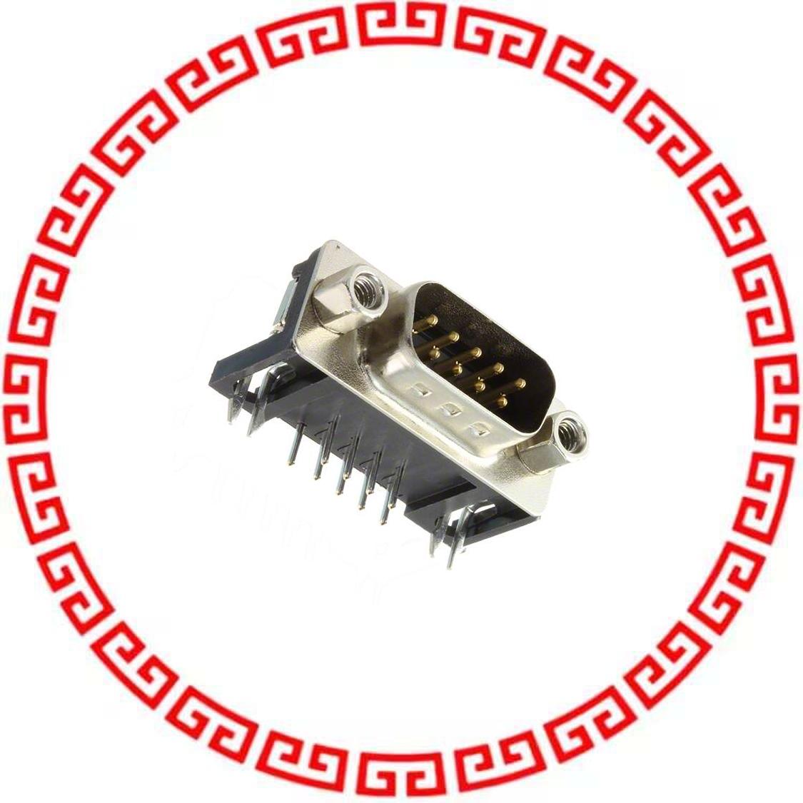 DLS1XP5AK40X CONN D-SUB PLUG 9 POS R/A SOLDER