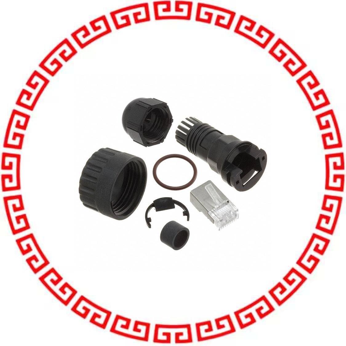 EB-CC-CAT5-M4 FI IP67 RJ45 CON, 1=4PCS