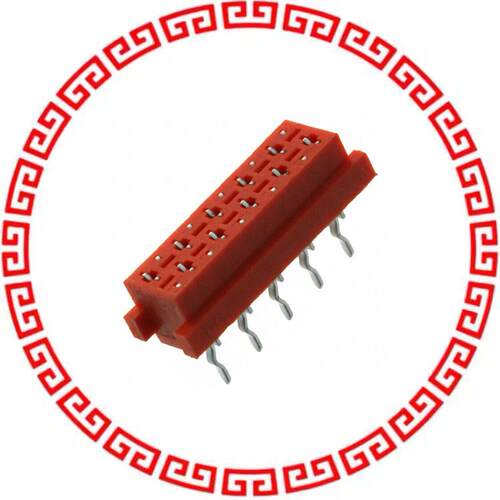 690367000000 CONN 2.54MM FEMALE STR RED 10POS