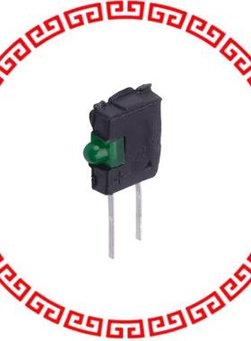 5350T5 LED GREEN T-3/4 RT ANG PCB