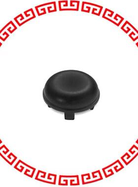 1JS09 CAP TACTILE ROUND BLACK
