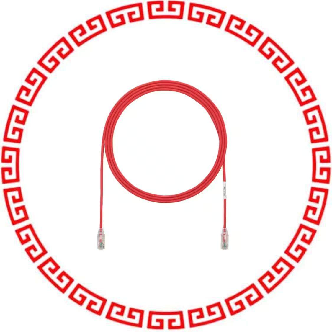 UTP28SP2RD COPPER PATCH CORD, CATEGORY 6 PE