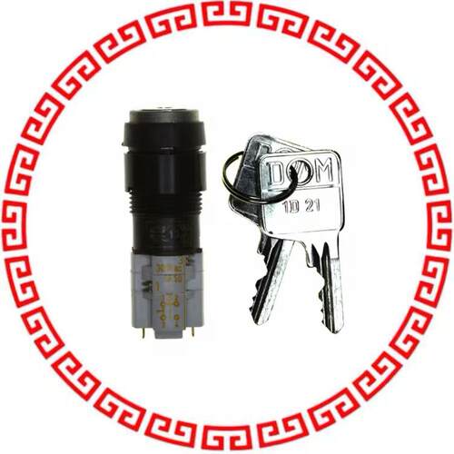 1.15108.8510000 SWITCH KEYLOCK 2POS DPST 4A 250V