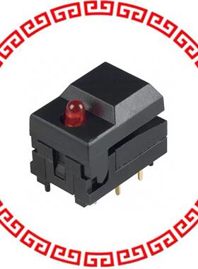 5501MBLKRED SWITCH PUSH SPDT 0.3A 12V