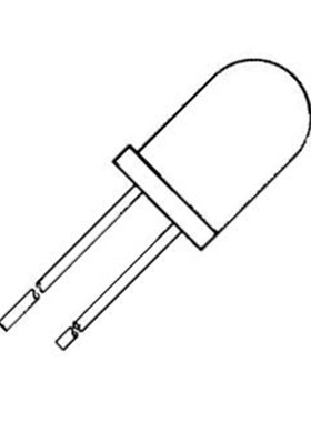 MV5353《Standard LEDs - Through Hole T-1 3/4 LED YLW DIFF》