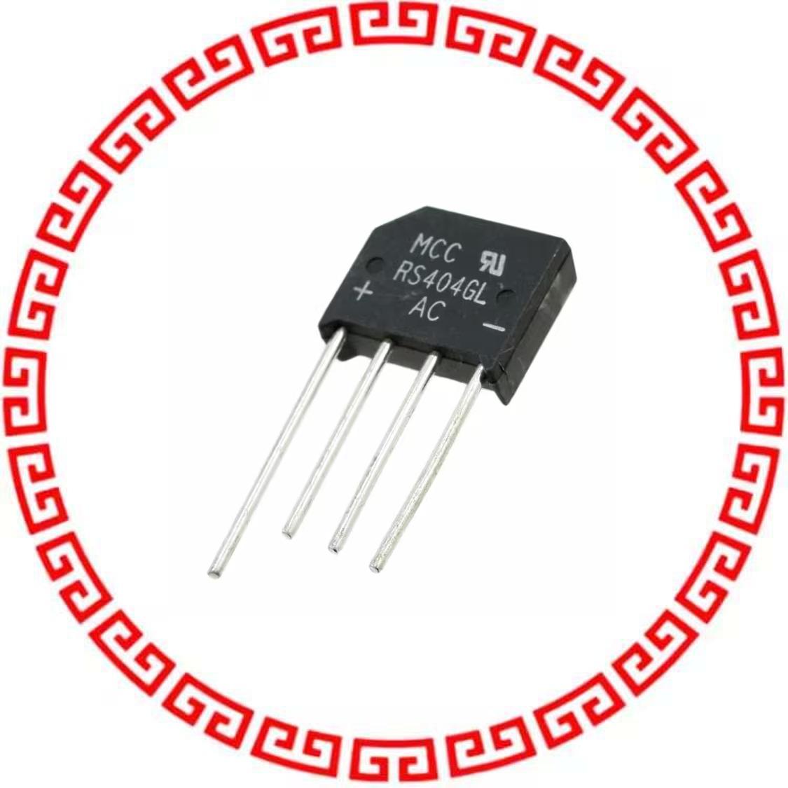 RS404GL-BP IC BRIDGE RECT GPP 4A 400V RS-4L