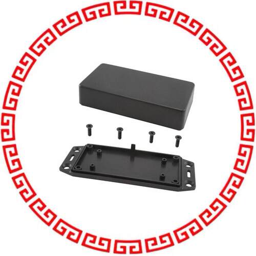 1591XXASFLBK BOX PLASTIC BLK 3.97