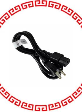 11-00024 CORD 18AWG 3COND PLG-RCPT 3.3'