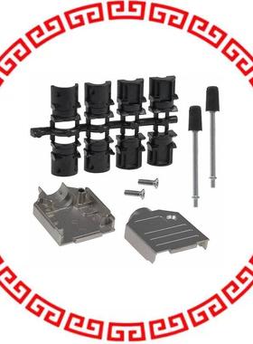 165X02609XE CONN BACKSHELL DB9 STR METAL