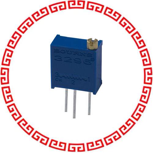 3296Y-1-203LF TRIMMER 20K OHM 0.5W PC PIN TOP