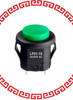LP0115CMKW01F SWITCH PUSHBUTTON SPDT 3A 125V