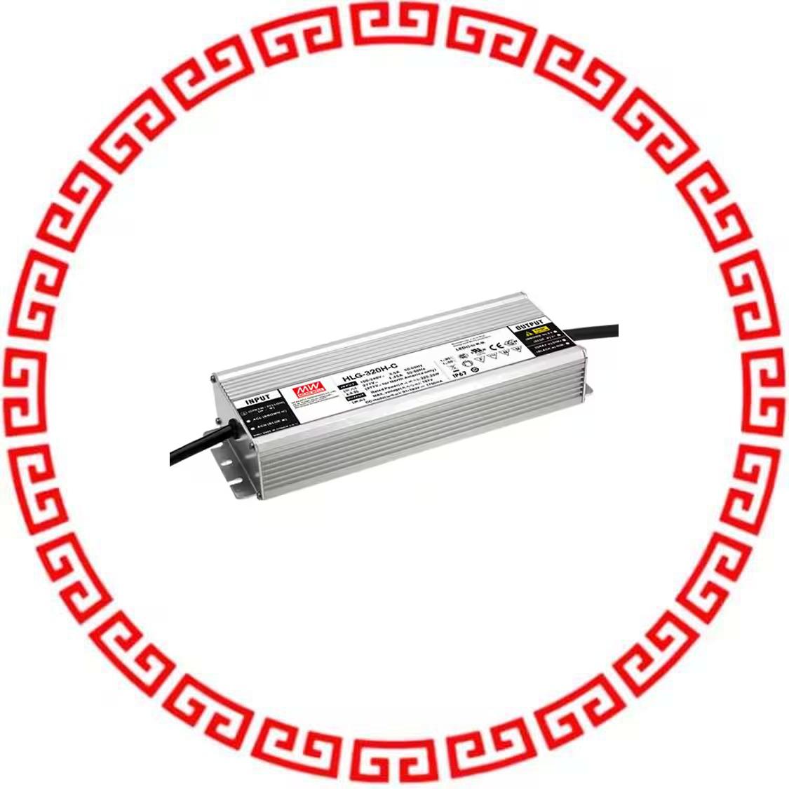 HLG-320H-C3500B LED DRIVER CC AC/DC 46-91V 3.5A