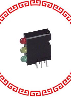 5640300132F LED 3HI 3MM 5V RED/YEL/GRN PCMNT